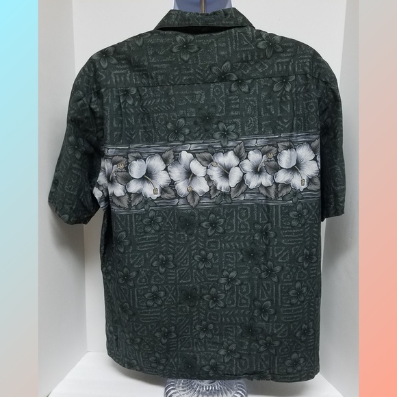 Hawaii Blues Mens Button Hawaiian floral Shirt XL - Picture 4 of 4